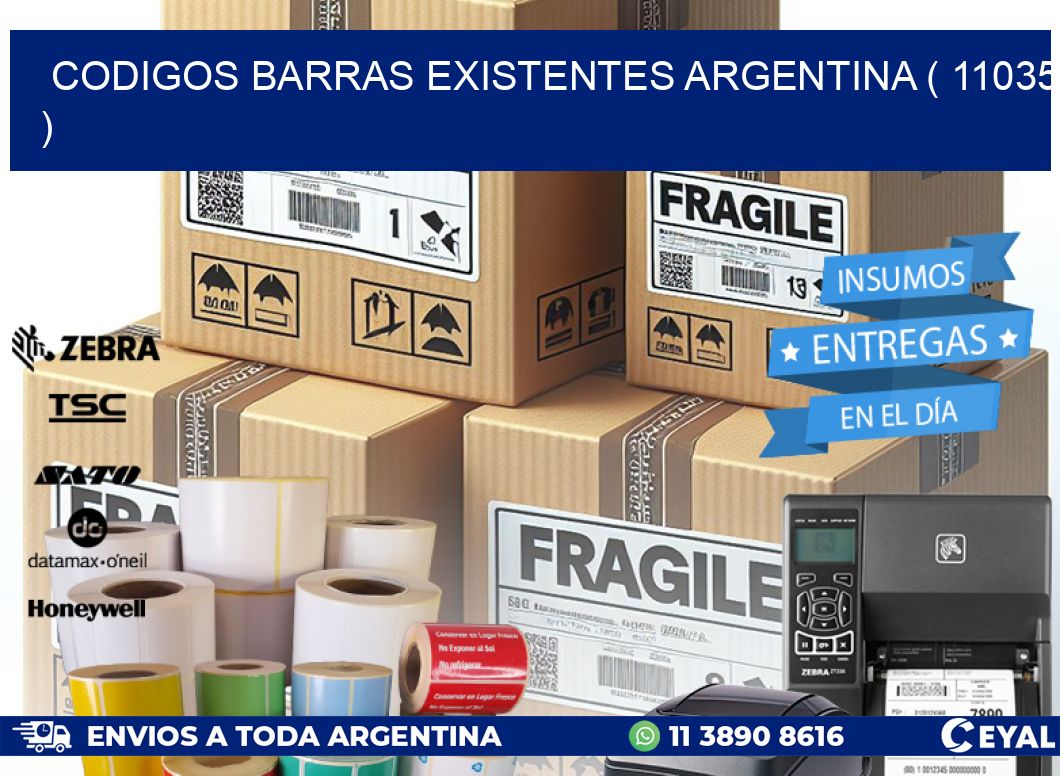 codigos barras existentes argentina ( 11035 )
