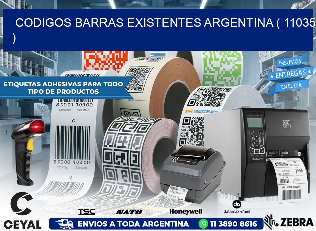 codigos barras existentes argentina ( 11035 )