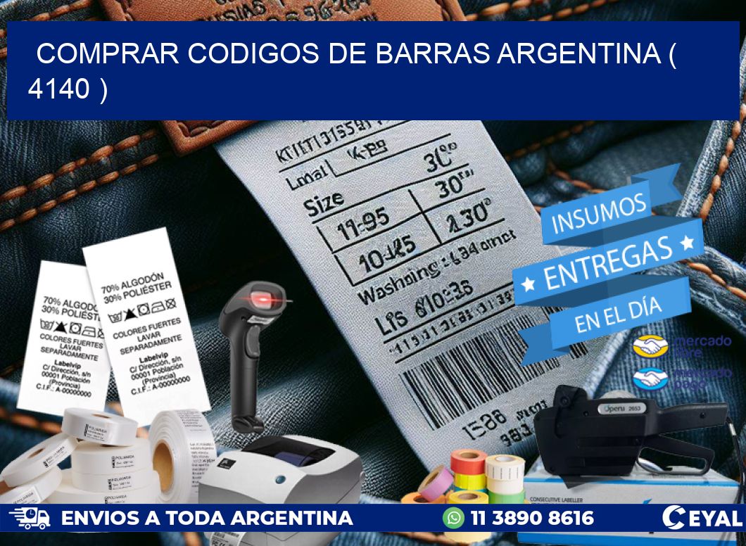 comprar codigos de barras argentina ( 4140 )