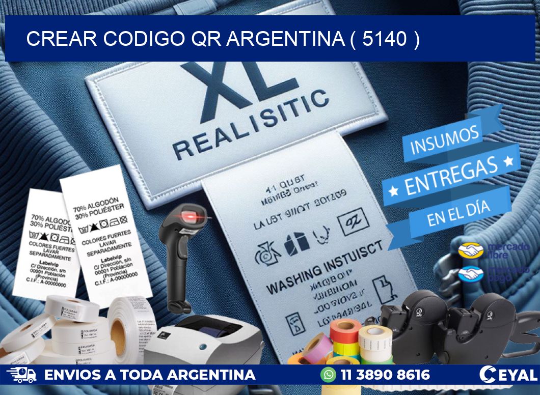 crear codigo qr argentina ( 5140 )