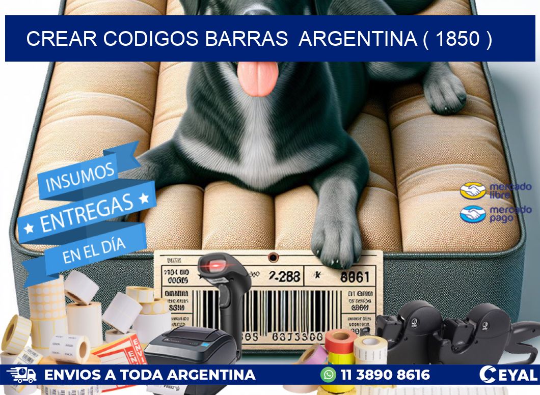 crear codigos barras argentina ( 1850 )