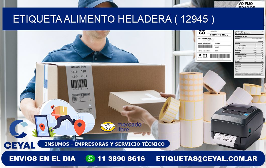 etiqueta alimento heladera ( 12945 )