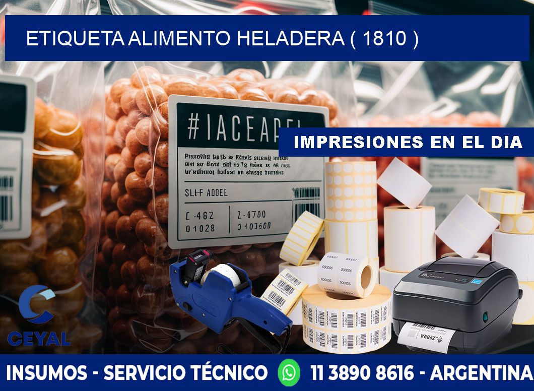 etiqueta alimento heladera ( 1810 )