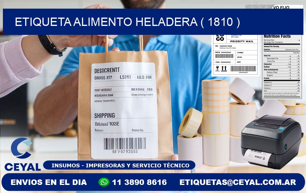 etiqueta alimento heladera ( 1810 )