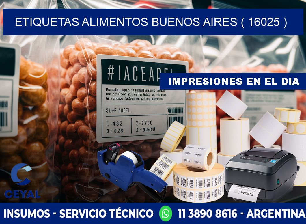 etiquetas alimentos buenos aires ( 16025 )