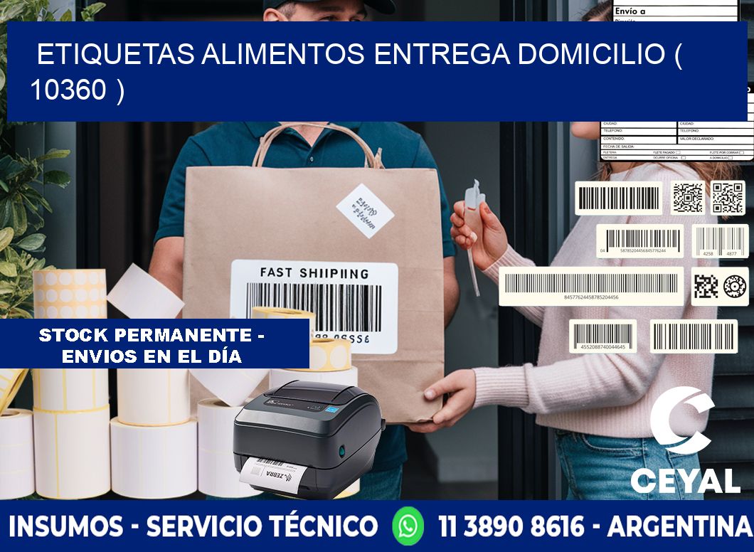 etiquetas alimentos entrega domicilio ( 10360 )