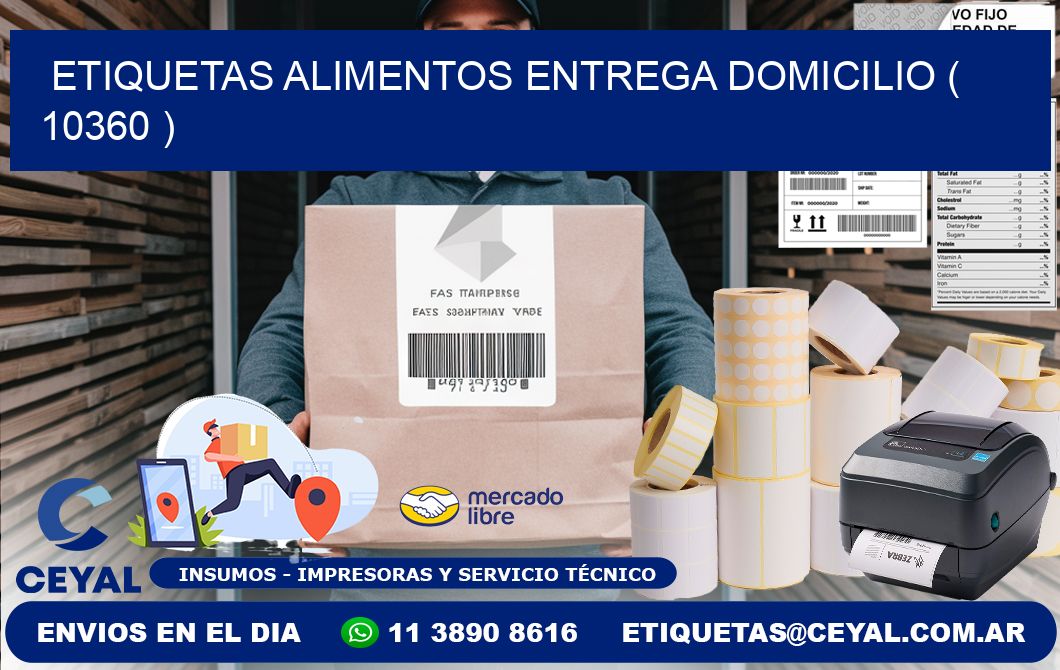 etiquetas alimentos entrega domicilio ( 10360 )