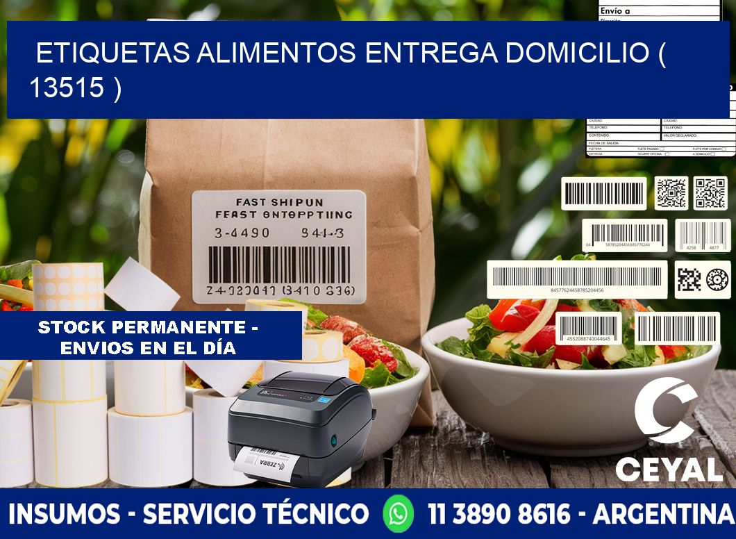 etiquetas alimentos entrega domicilio ( 13515 )