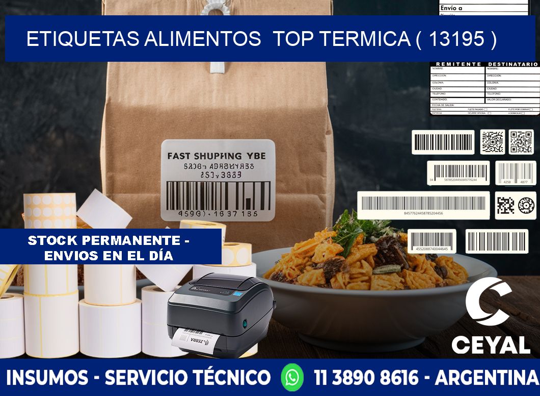 etiquetas alimentos top termica ( 13195 )