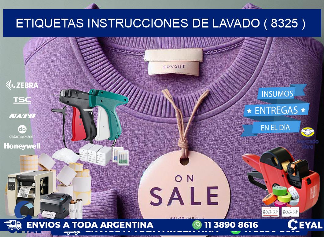 etiquetas instrucciones de lavado ( 8325 )