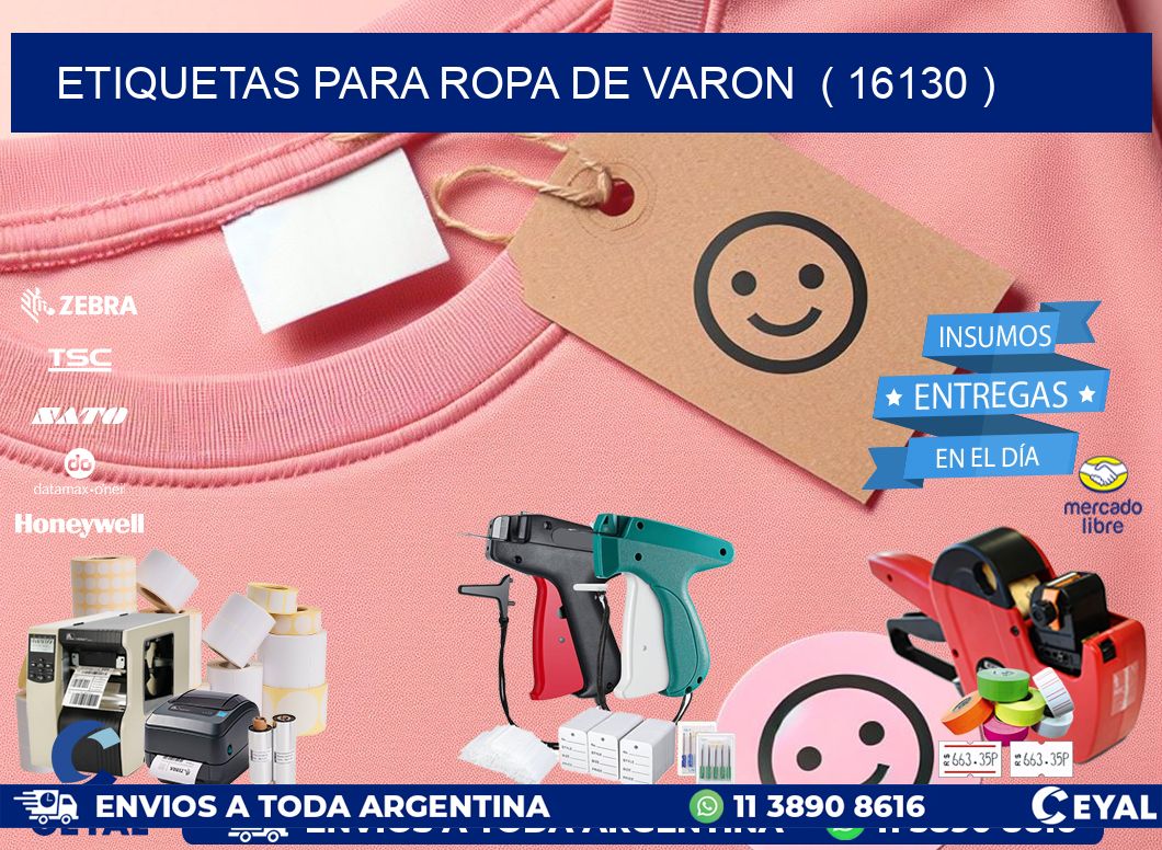 etiquetas para ropa de varon ( 16130 )