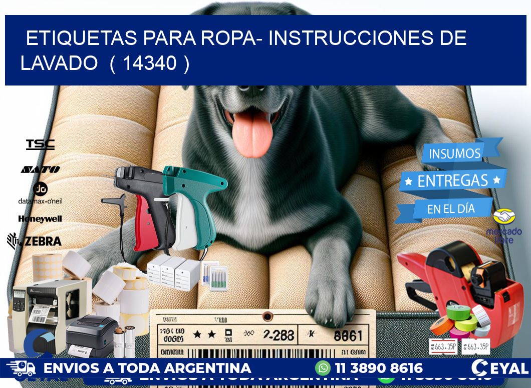 etiquetas para ropa- instrucciones de lavado ( 14340 )