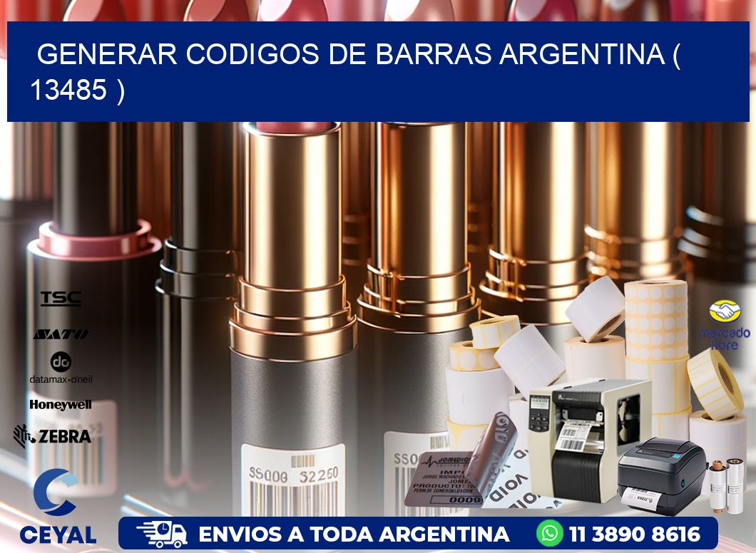 generar codigos de barras argentina ( 13485 )