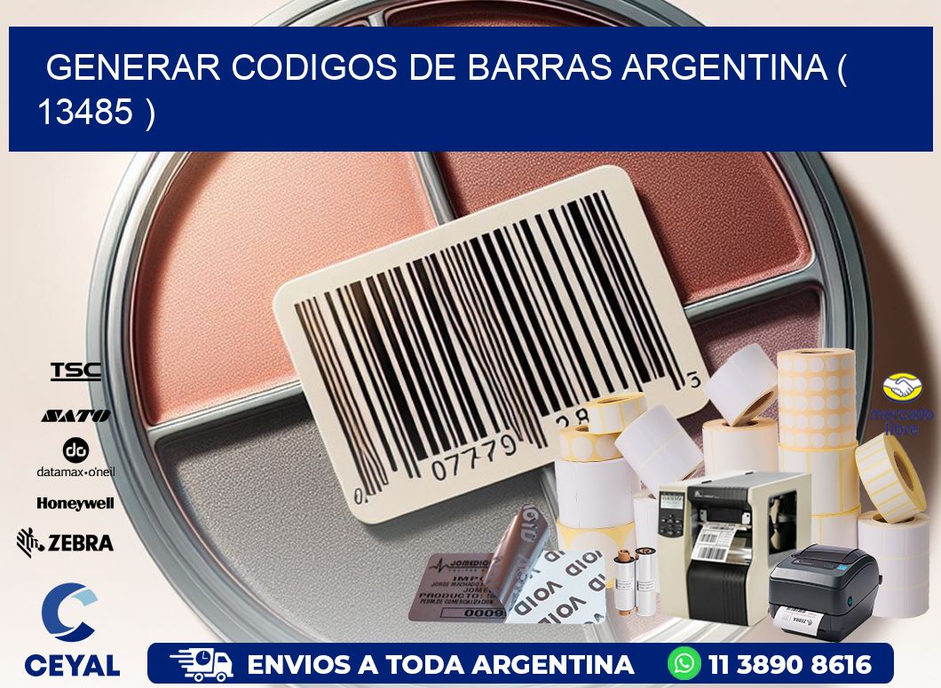 generar codigos de barras argentina ( 13485 )