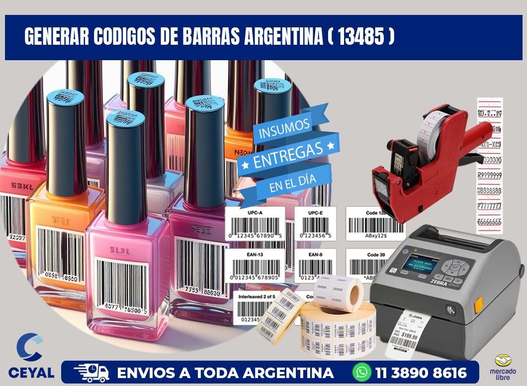 generar codigos de barras argentina ( 13485 )