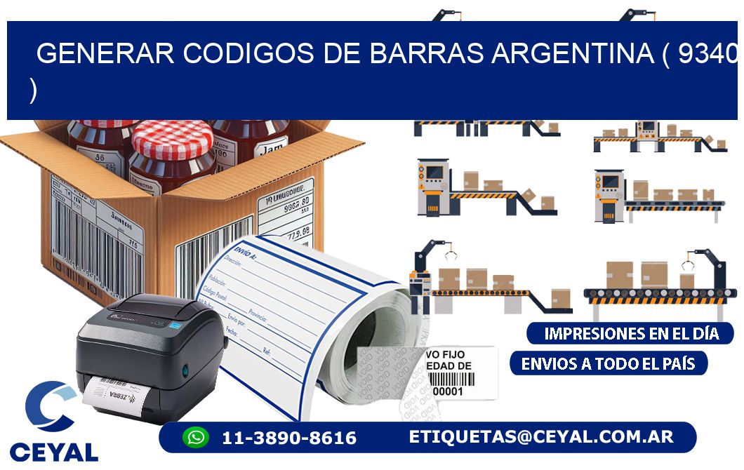 generar codigos de barras argentina ( 9340 )