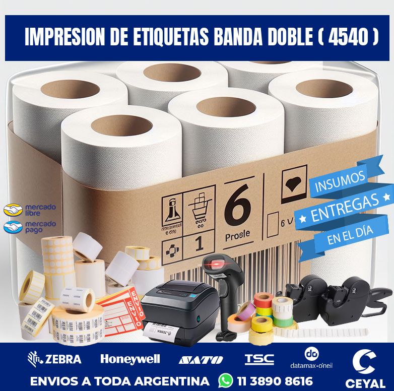 impresion de etiquetas banda doble ( 4540 )
