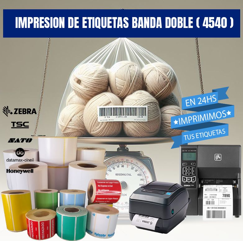 impresion de etiquetas banda doble ( 4540 )
