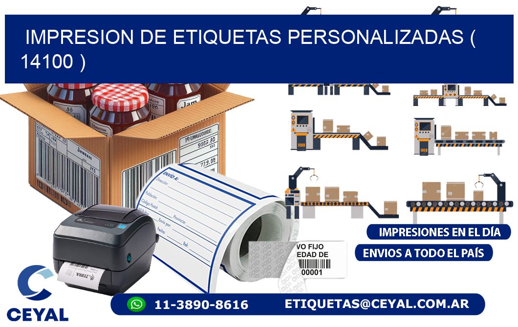 impresion de etiquetas personalizadas ( 14100 )