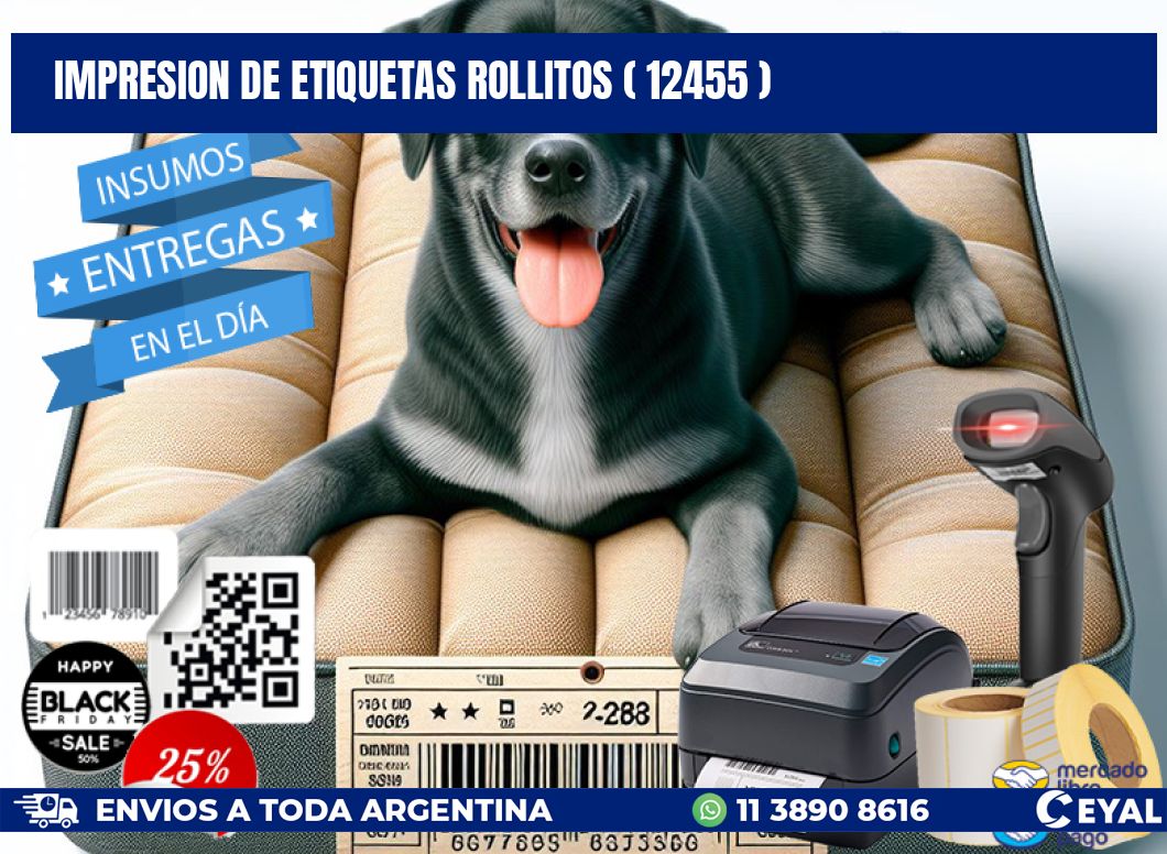 impresion de etiquetas rollitos ( 12455 )