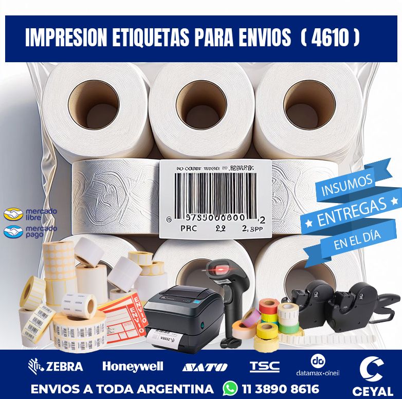 impresion etiquetas para envios ( 4610 )