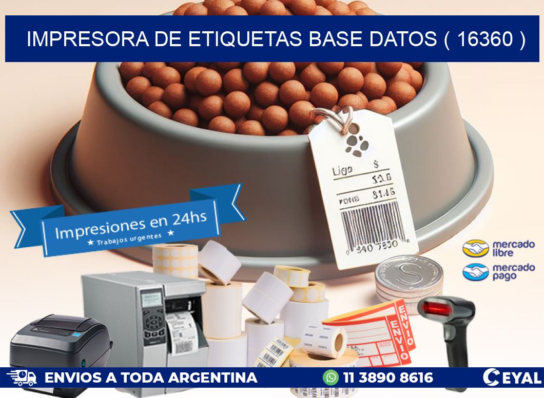 impresora de etiquetas base datos ( 16360 )