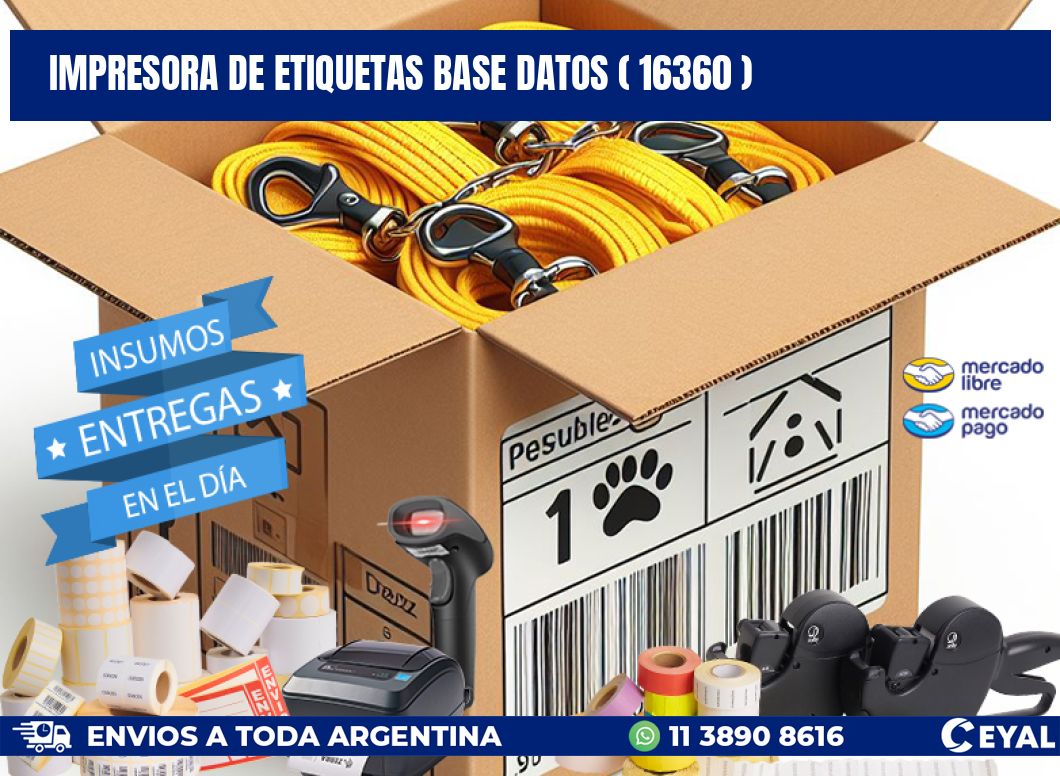 impresora de etiquetas base datos ( 16360 )