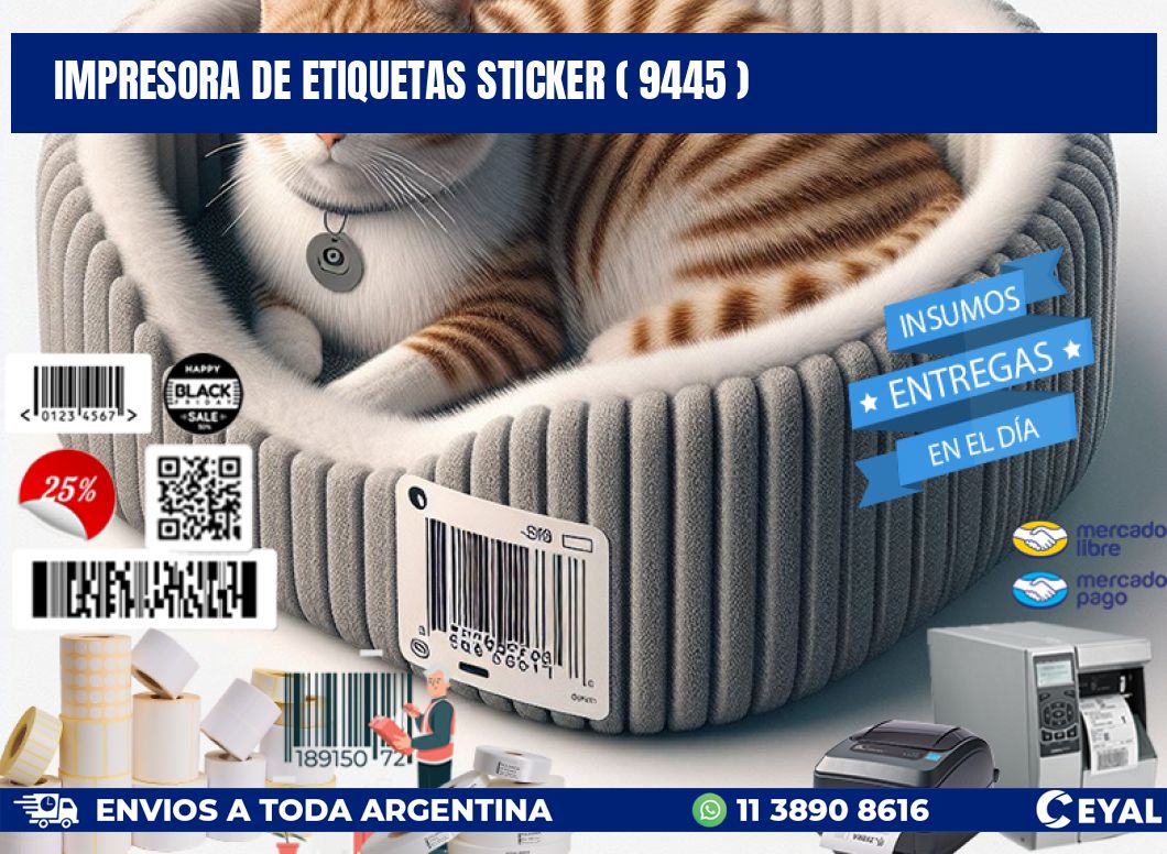 impresora de etiquetas sticker ( 9445 )