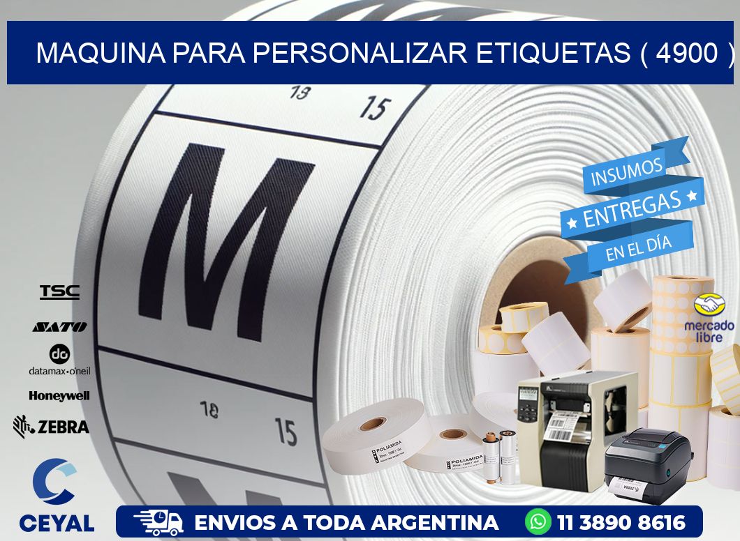 maquina para personalizar etiquetas ( 4900 )