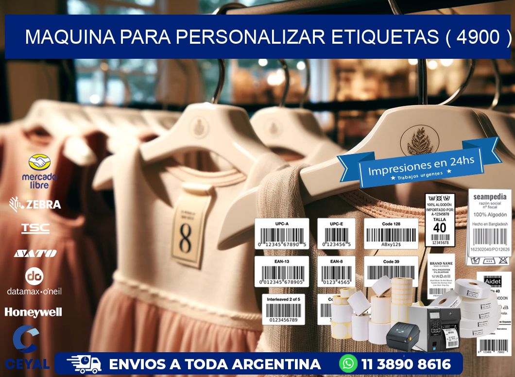 maquina para personalizar etiquetas ( 4900 )