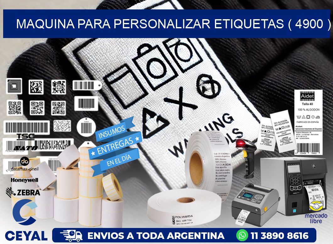 maquina para personalizar etiquetas ( 4900 )