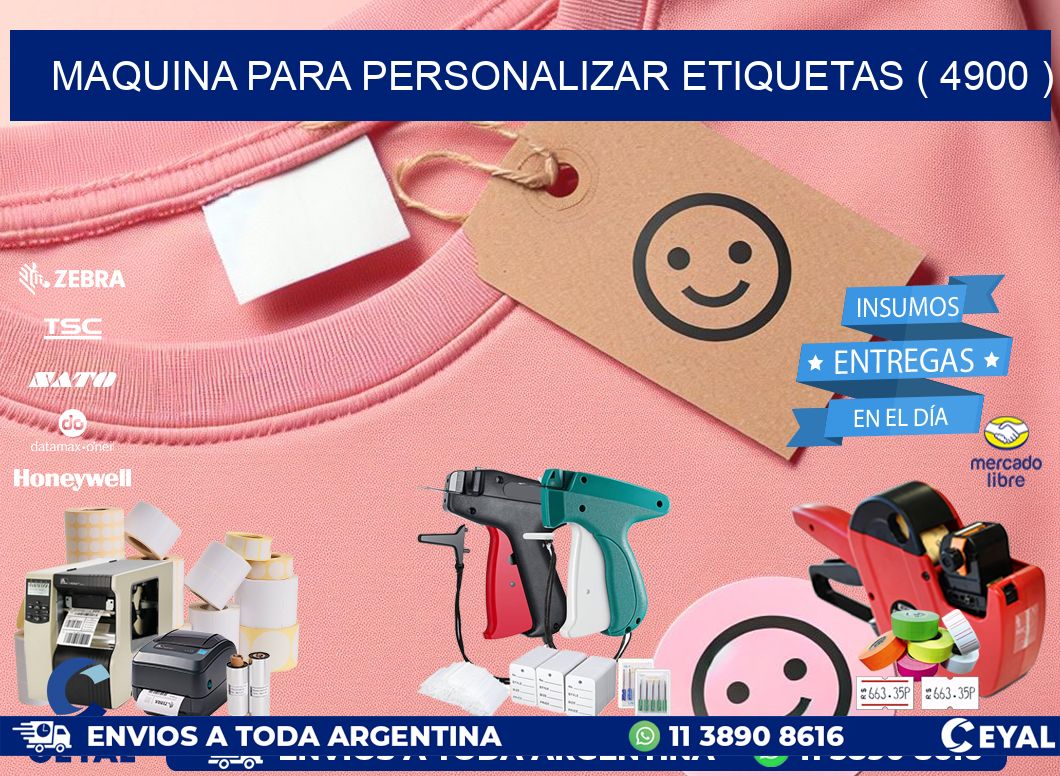 maquina para personalizar etiquetas ( 4900 )
