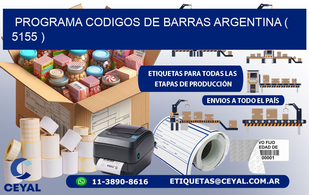 programa codigos de barras argentina ( 5155 )