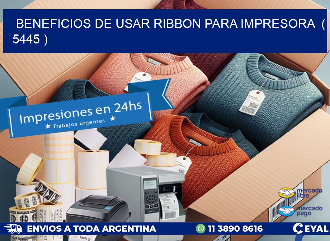 BENEFICIOS DE USAR RIBBON PARA IMPRESORA ( 5445 )