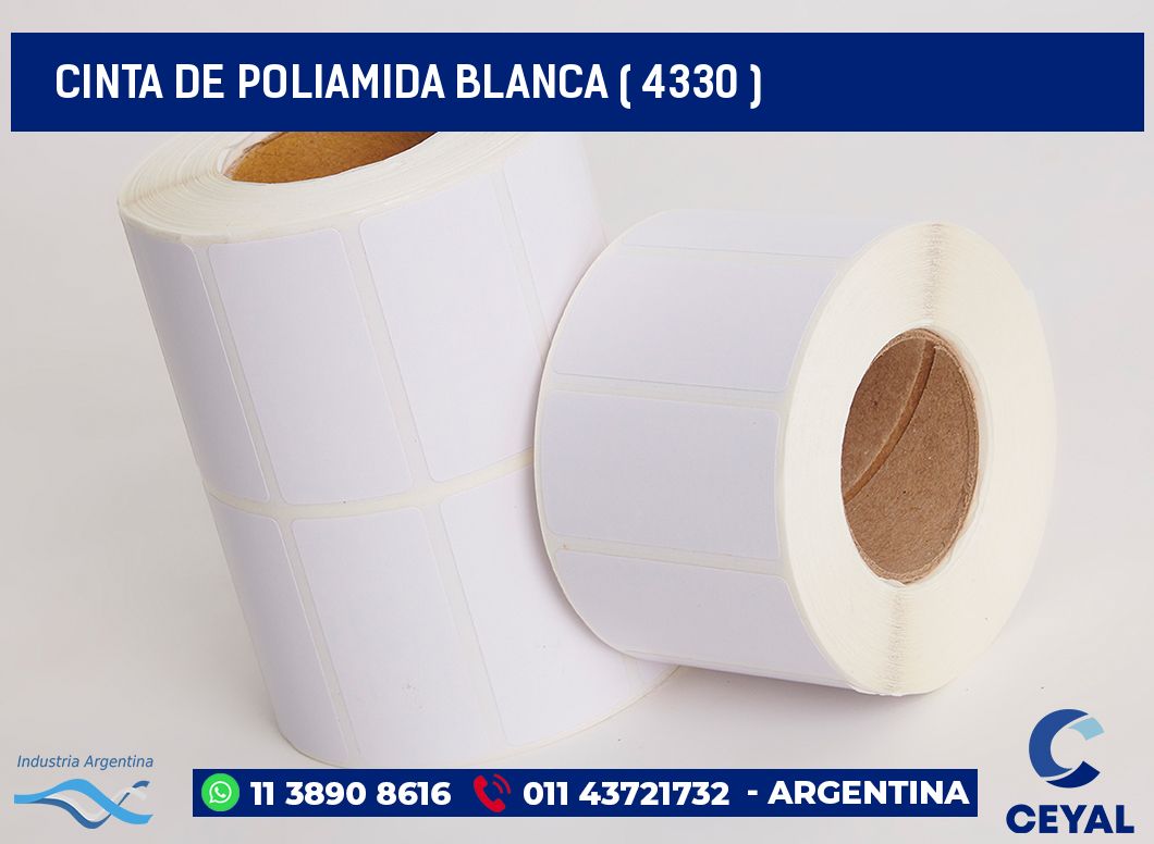 CINTA DE POLIAMIDA BLANCA ( 4330 )