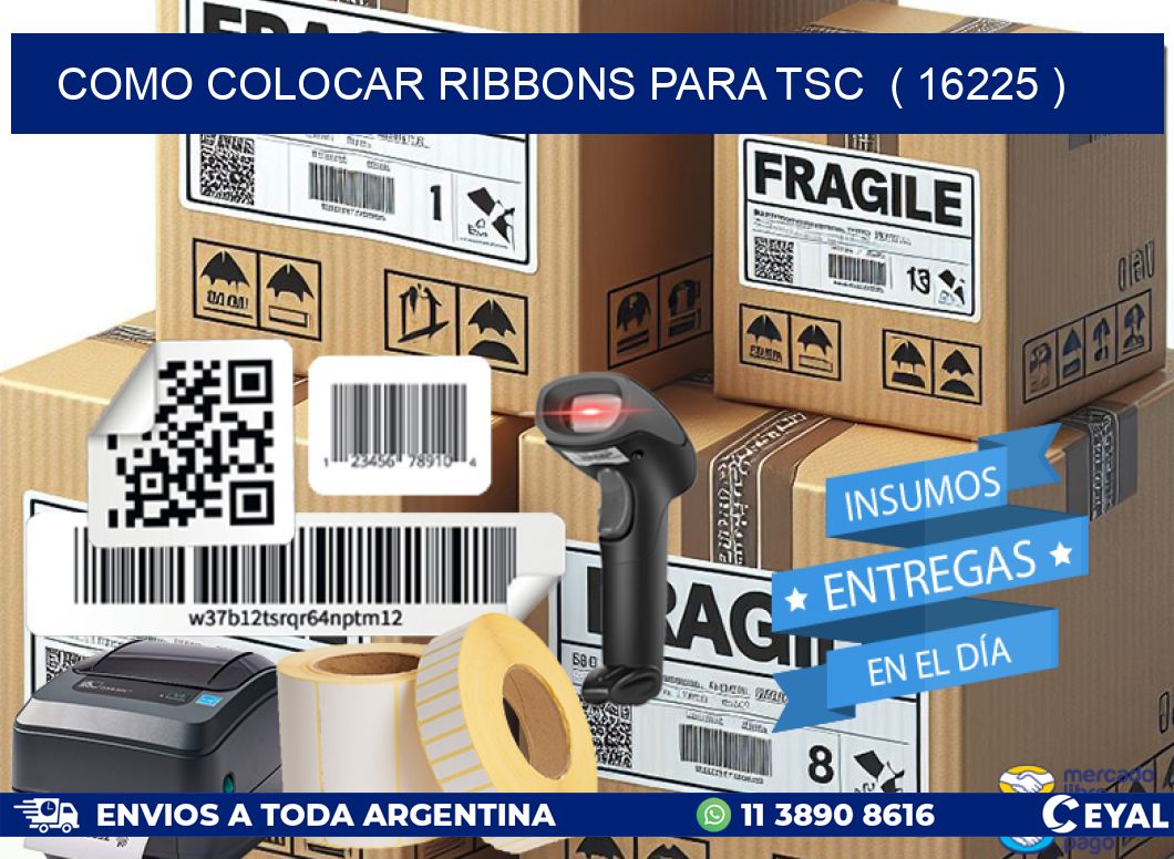 COMO COLOCAR RIBBONS PARA TSC ( 16225 )