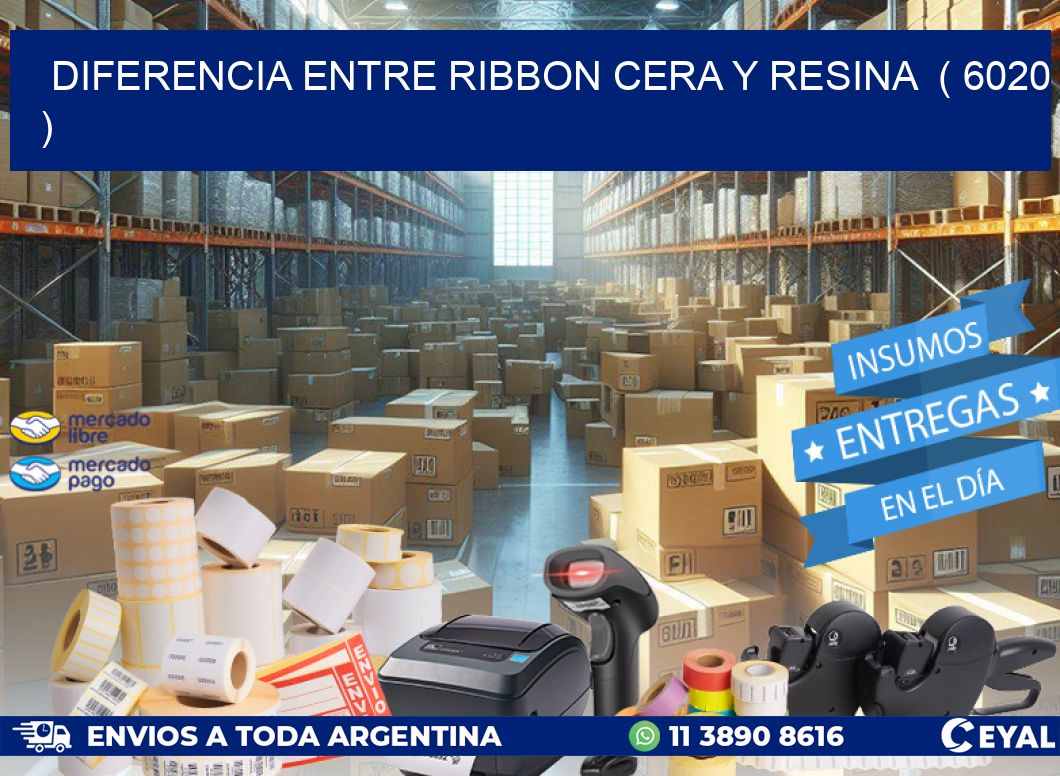 DIFERENCIA ENTRE RIBBON CERA Y RESINA ( 6020 )
