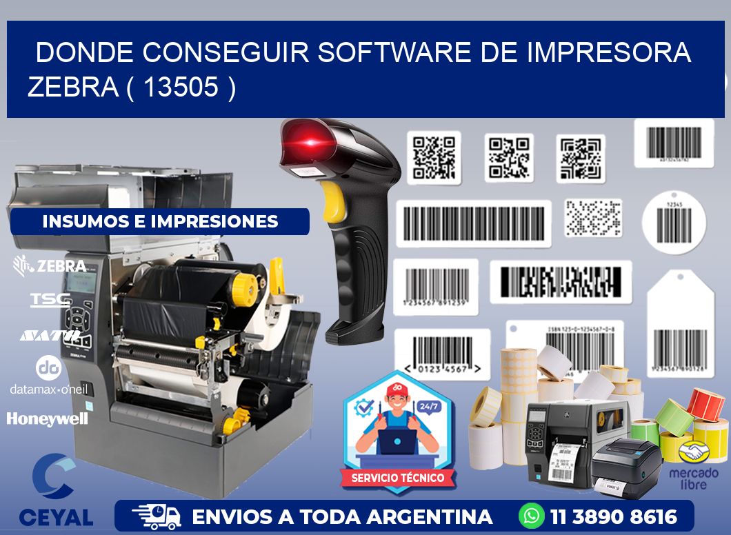 DONDE CONSEGUIR SOFTWARE DE IMPRESORA ZEBRA ( 13505 )