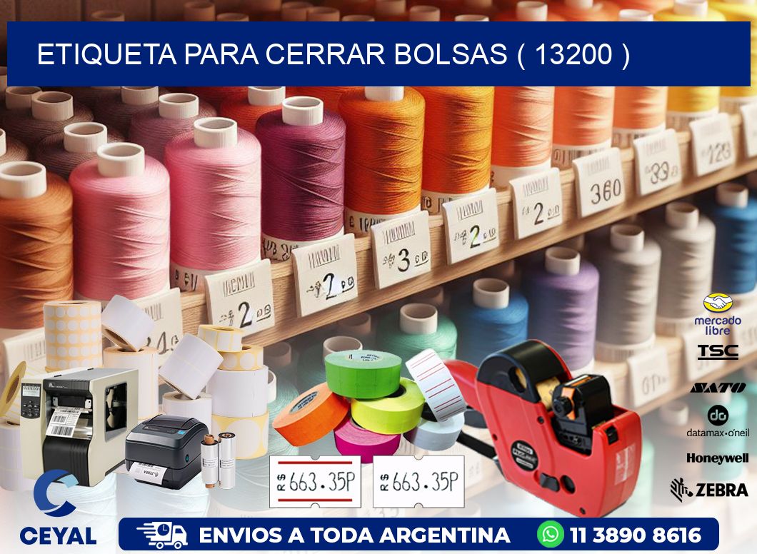 ETIQUETA PARA CERRAR BOLSAS ( 13200 )