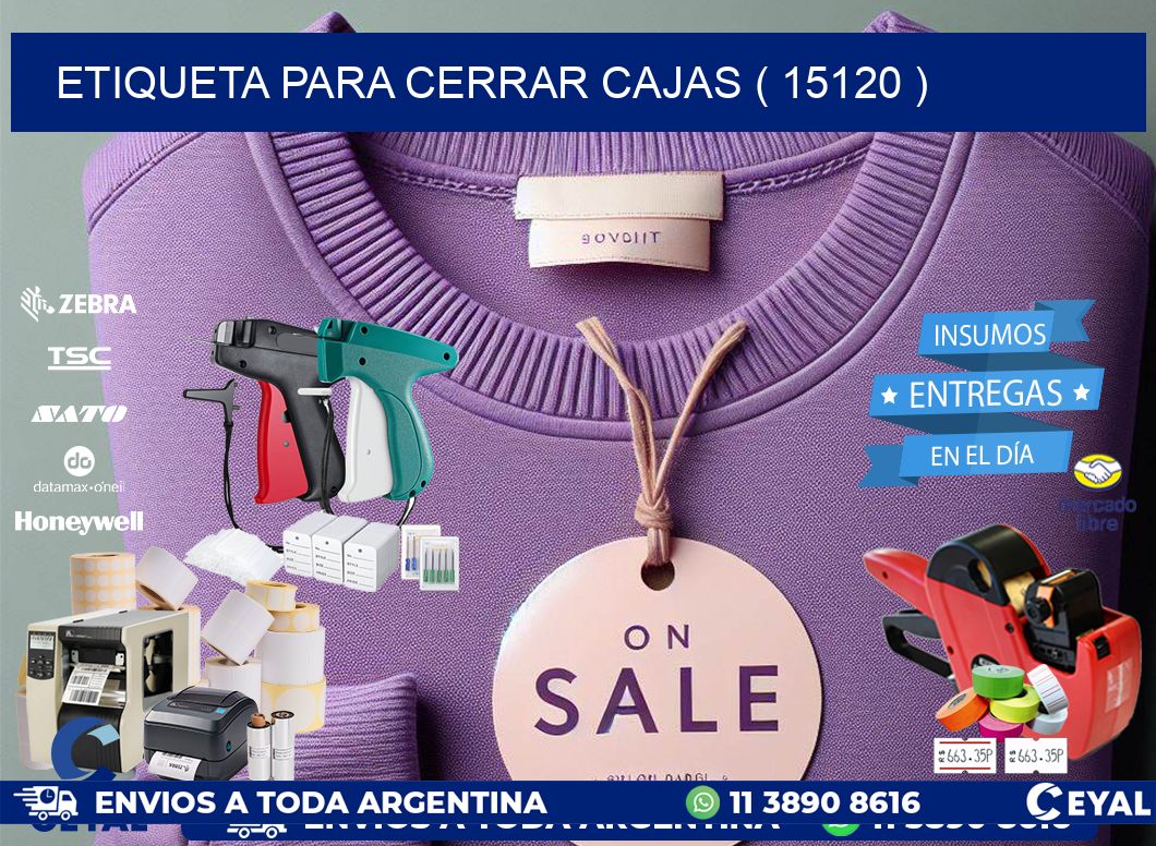 ETIQUETA PARA CERRAR CAJAS ( 15120 )