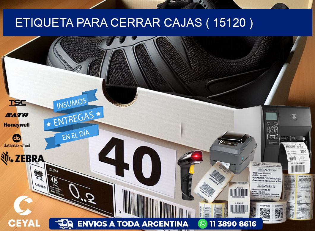 ETIQUETA PARA CERRAR CAJAS ( 15120 )