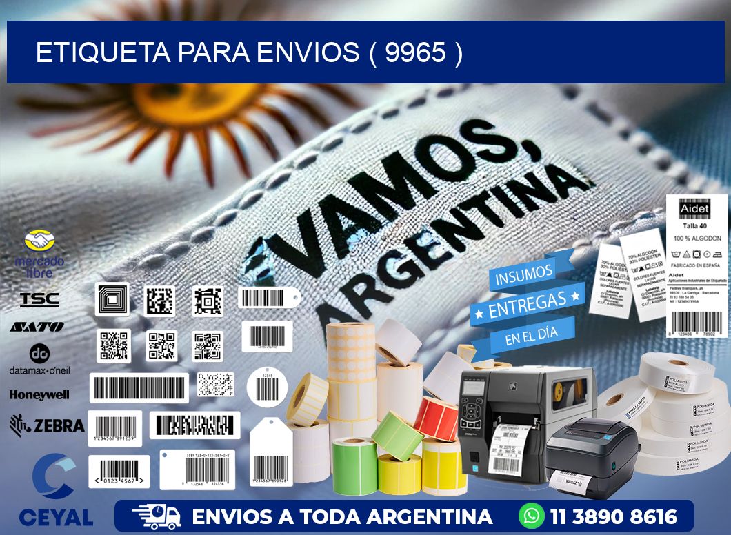 ETIQUETA PARA ENVIOS ( 9965 )