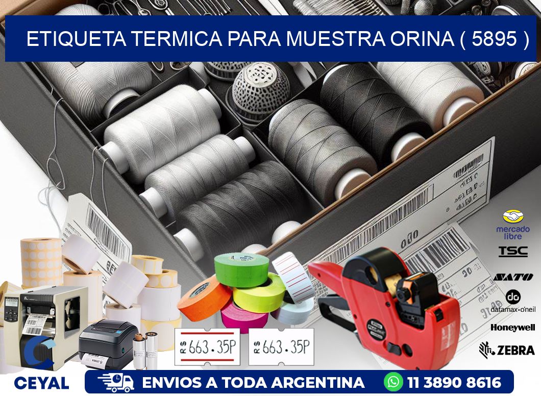 ETIQUETA TERMICA PARA MUESTRA ORINA ( 5895 )