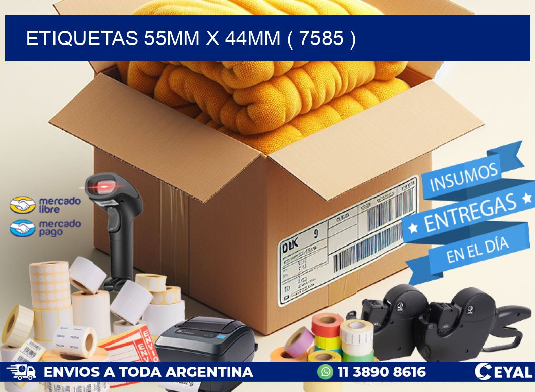 ETIQUETAS 55MM X 44MM ( 7585 )