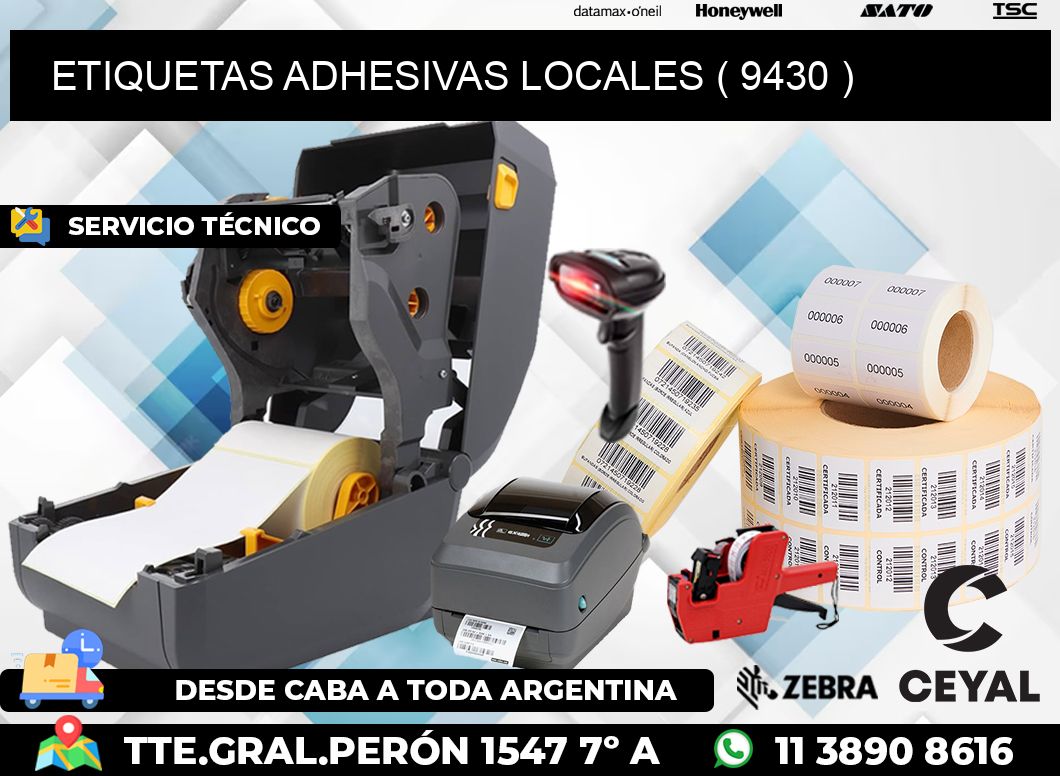 ETIQUETAS ADHESIVAS LOCALES ( 9430 )
