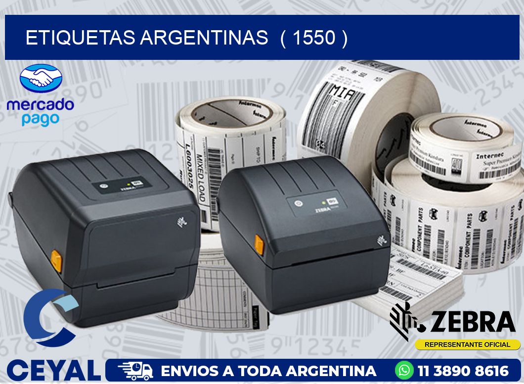 ETIQUETAS ARGENTINAS ( 1550 )