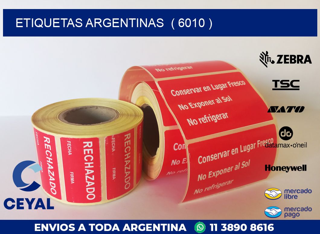 ETIQUETAS ARGENTINAS  ( 6010 )