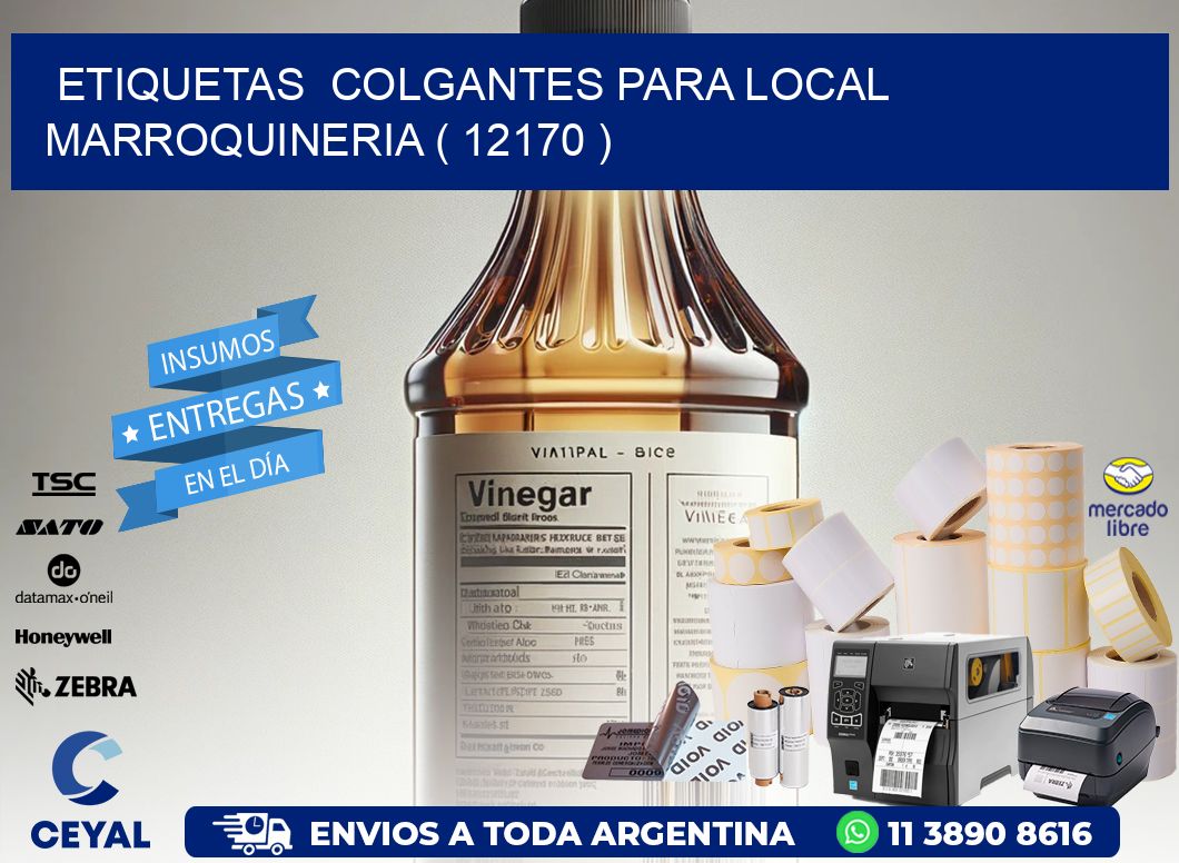 ETIQUETAS  COLGANTES PARA LOCAL MARROQUINERIA ( 12170 )