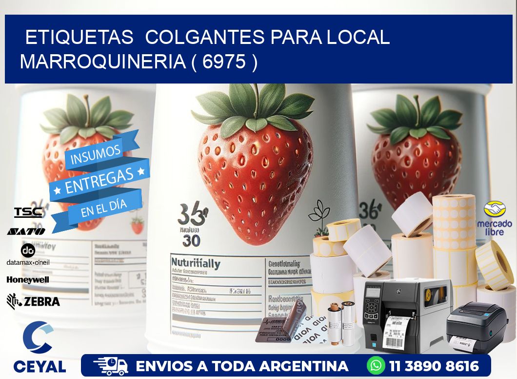 ETIQUETAS  COLGANTES PARA LOCAL MARROQUINERIA ( 6975 )