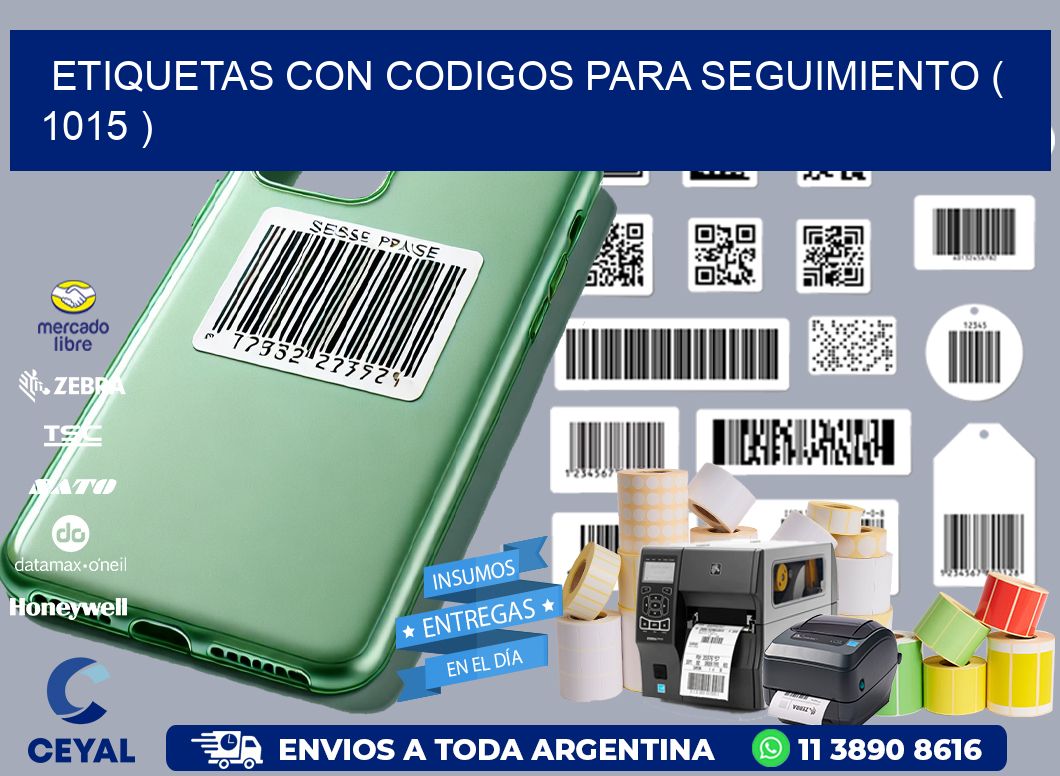 ETIQUETAS CON CODIGOS PARA SEGUIMIENTO ( 1015 )